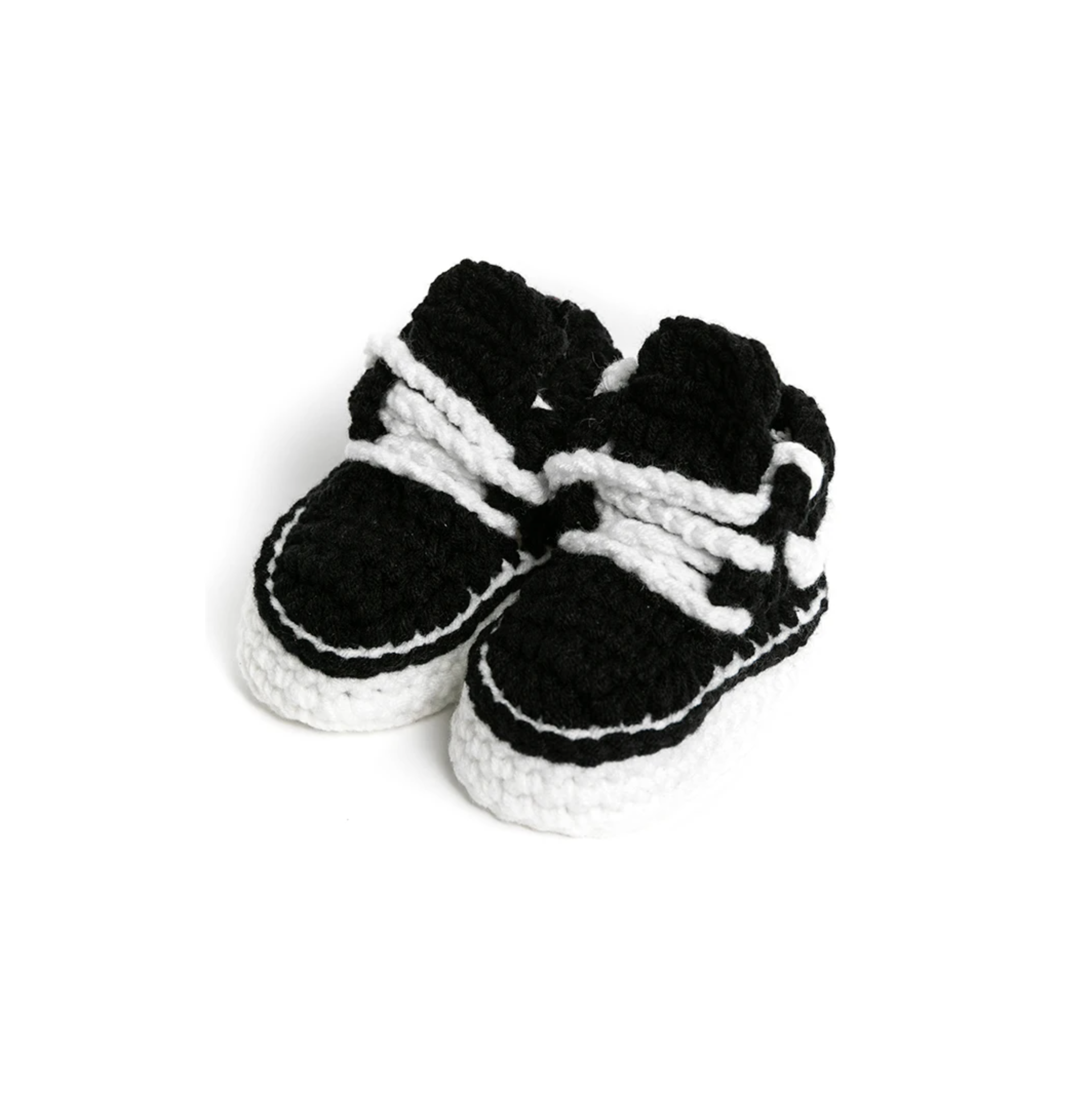 Baby Black V SK8 Crochet Shoes