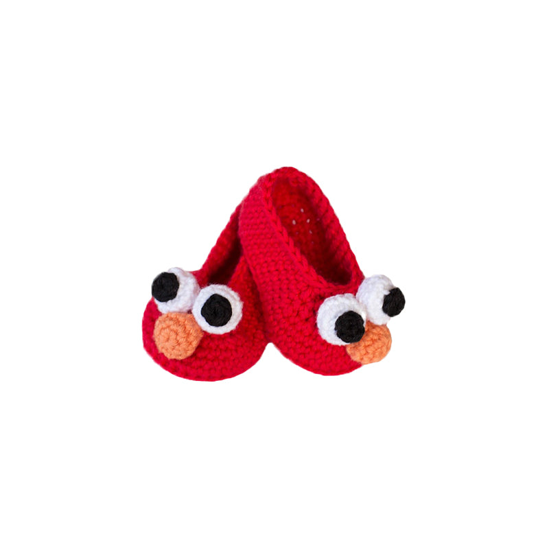 Crochet Elmo Slippers