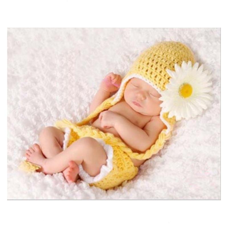 baby girl sunflower crochet outfit